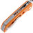 Нож Reate PL-XT Drop Point stonewash сталь Nitro-V рукоять Orange G10