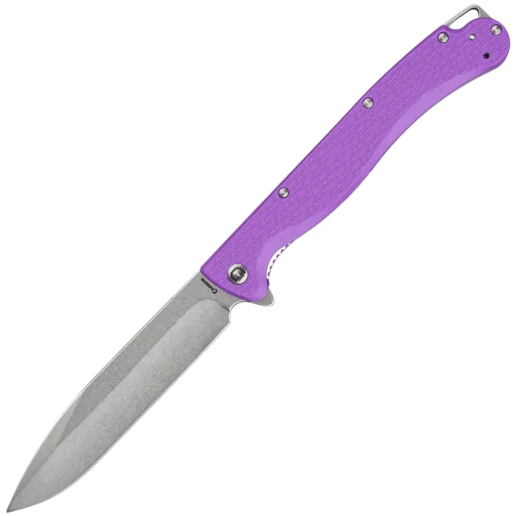 Нож Daggerr Finka DL stonewash сталь 8Cr14MoV рукоять Purple FRN