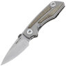 Нож Real Steel Delta 2600 сталь S35VN рукоять Titanium/Green Micarta (7101G)