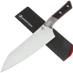 Нож кухонный Microtech 8" Chef Knife сталь M390MK рукоять Ti/Black Cherry G10 (3000B-10BC)