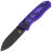 Нож Kizer Drop Bear black сталь Nitro-V рукоять Purple plastic