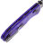 Нож Kizer Drop Bear black сталь Nitro-V рукоять Purple plastic