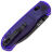 Нож Kizer Drop Bear black сталь Nitro-V рукоять Purple plastic