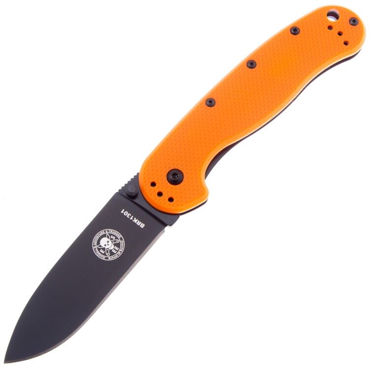 Нож ESEE Avispa black сталь AUS-8 рукоять Orange GFN (BRK1301ORB)