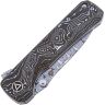 Нож QSP Hawk сталь Damascus рукоять Aluminum Foil Carbon Fiber (QS131-Q)