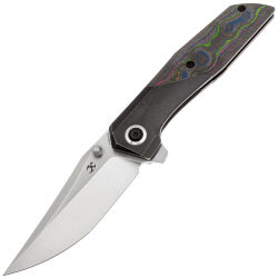 Нож Kansept Deadite satin сталь S35VN рукоять Blackwash Ti/80s Camo CF
