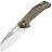 Нож Fox Chronos satin сталь MagnaCut рукоять Bronze Aluminium/Black Ti (FX-552 ALBR)