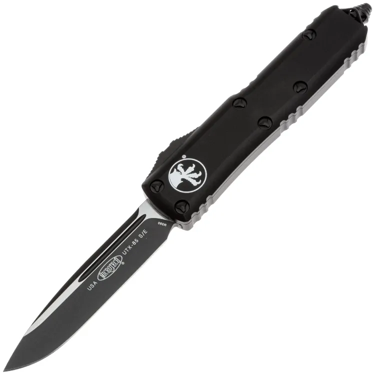 Нож Microtech UTX-85 S/E black сталь M390 рукоять Black Aluminium (231-1T)