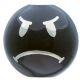 Бусина темлячная Bony Buddy Смайл Злой черный 