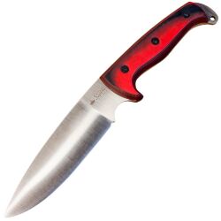 Нож Kizlyar Supreme Shark AUS-8 Stonewash рукоять Black/Red G10