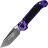 Нож Microtech LUDT Gen III T/E black сталь M390MK рукоять Purple Aluminum (1136-1PU)