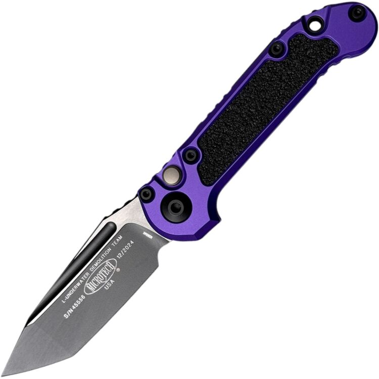 Нож Microtech LUDT Gen III T/E black сталь M390MK рукоять Purple Aluminum (1136-1PU)