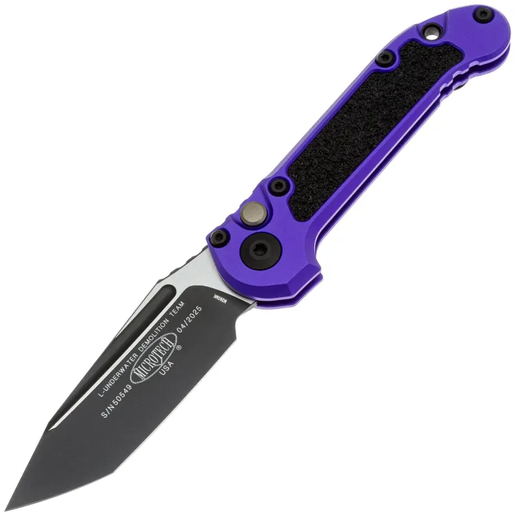 Нож Microtech LUDT Gen III T/E black сталь M390MK рукоять Purple Aluminum (1136-1PU)
