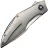Нож WE Knife Krait Snake satin сталь M390 рукоять Gray Titanium (WE24084-2)