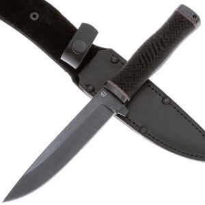 Нож Старлей сталь 65Г рукоять резина (Титов А.С.) 