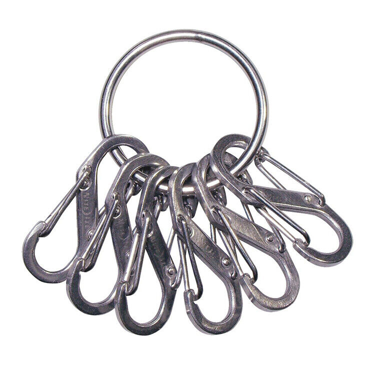 Брелок Nite Ize KeyRing Steel/S-biner Stainless (KRGS-11-R3)