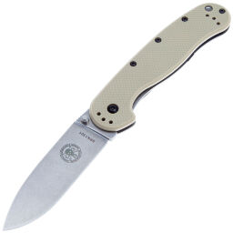 Нож ESEE Avispa stonewash сталь AUS-8 рукоять Tan GFN (BRK1301DT)