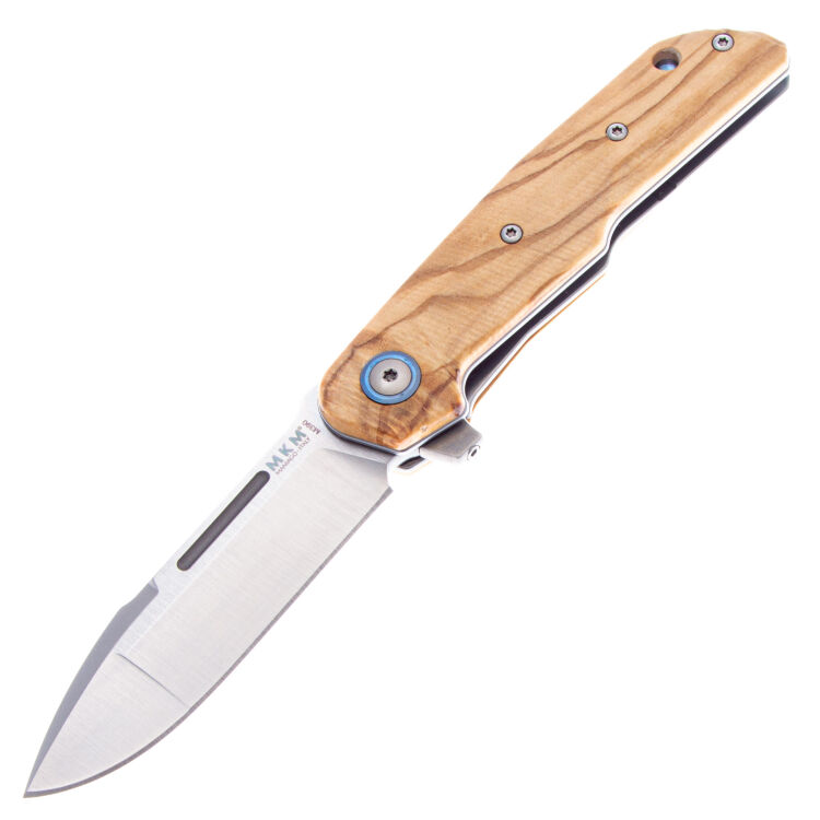 Нож MKM Clap сталь M390 рукоять Olive Wood (LS01-O)