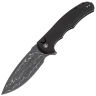 Нож CIVIVI Praxis Button Lock сталь Damascus рукоять Black Aluminum (C18026E-DS1)
