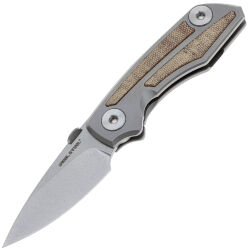 Нож Real Steel Delta 2600 сталь S35VN рукоять Titanium/Natural Micarta (7101N)