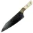 Нож кухонный Microtech 8" Chef Knife сталь San Mai Damascus M390 рукоять Bronze Ti/Ivory G10