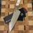 Нож кухонный Microtech 8" Chef Knife сталь San Mai Damascus M390 рукоять Bronze Ti/Ivory G10