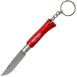 Нож-брелок Opinel №4 Tradition сталь 12C27 рукоять граб красный (002055)