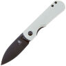 Нож Kizer Yorkie Black сталь M390 рукоять White G10
