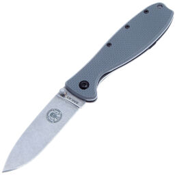 Нож ESEE Zancudo stonewash сталь AUS-8 рукоять Foliage green GFN (BRKR1FG)