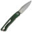 Нож NL Knives Frodo 2.0 Wharncliffe сталь ZDI-Elmax рукоять Green Twill 3k CF