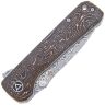 Нож QSP Hawk сталь Damascus рукоять Copper Foil Carbon Fiber (QS131-S)