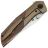 Нож Kansept Deadite stonewash сталь S35VN рукоять Bronze Ti/Lava Flow FatCarbon