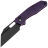 Нож Ironfly Yolo black сталь 14C28N рукоять Purple G10
