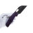 Нож Ironfly Yolo black сталь 14C28N рукоять Purple G10