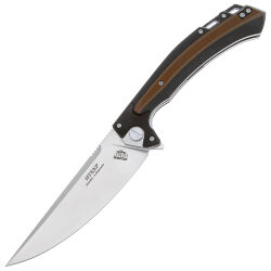 Нож НОКС Нукер сталь D2 рукоять Black/Brown G10 (347-109406)