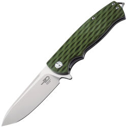 Нож Bestech Grampus satin сталь D2 рукоять Green G10 (BG02B)