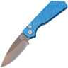 Нож Pro-Tech/Strider PT+ DLC сталь Cruwear рукоять Gridlock Blue Aluminum