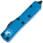 Нож Microtech UTX-85 T/E black сталь M390 рукоять Blue Aluminium (233-1BL)