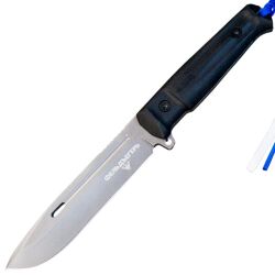 Нож Kizlyar Supreme Фельдъегерь сталь AUS-8 Tackwash рукоять Black Kraton