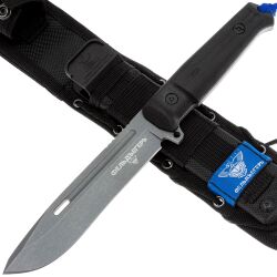 Нож Kizlyar Supreme Фельдъегерь сталь AUS-8 Tackwash рукоять Black Kraton