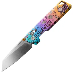 Нож Vosteed Parallel satin сталь S35VN рукоять Halloween Spooky Purr Titanium Нож Vosteed Parallel satin сталь S35VN рукоять Halloween Spooky Purr Titanium