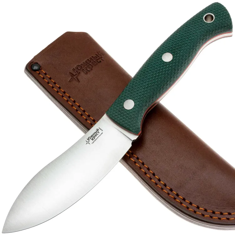 Нож Южный Крест Нессмук конвекс сталь Elmax рукоять микарта изумруд (231.1852)