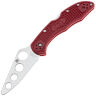 Нож тренировочный Spyderco Delica 4 Trainer сталь AUS-6 рукоять Red FRN (C11TR)