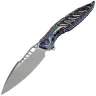 Нож Rike Knife Thor6 Plus сталь M390 рукоять Flamed Blue Titanium