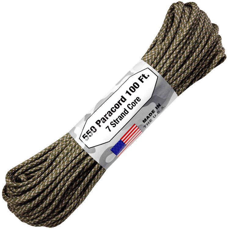 Паракорд Atwoodrope 550 Parachute Cord digital acu 30м (США)