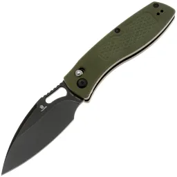 Нож Tenable Heron blackwash сталь Nitro-V рукоять OD Green Diamond G10