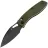 Нож Tenable Heron blackwash сталь Nitro-V рукоять OD Green Diamond G10