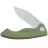 Нож Kubey Timberwolf stonewash сталь 14C28N рукоять Green G10