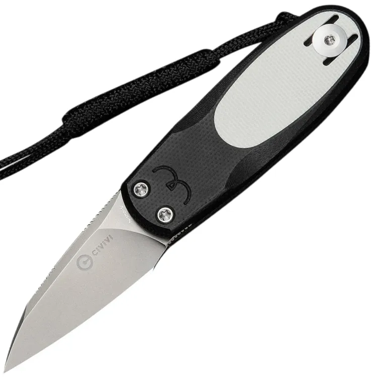 Нож CIVIVI Purr stonewash сталь Nitro-V рукоять Black/White G10 (C25054-2)