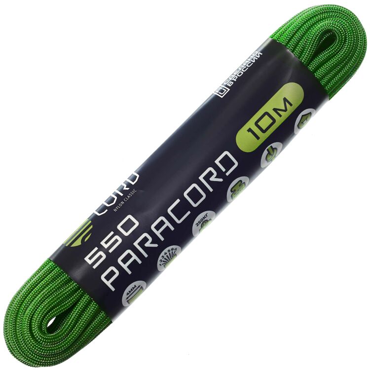 Паракорд CORD 550 Ultragreen 10м
